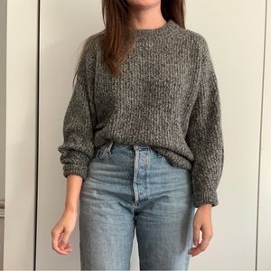 Everlane oversized alpaca crew sweater XS